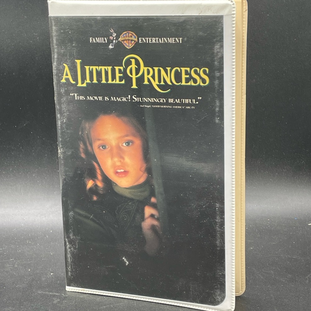 Warner Bros. A Little Princess VHS with Black and Gold Cover